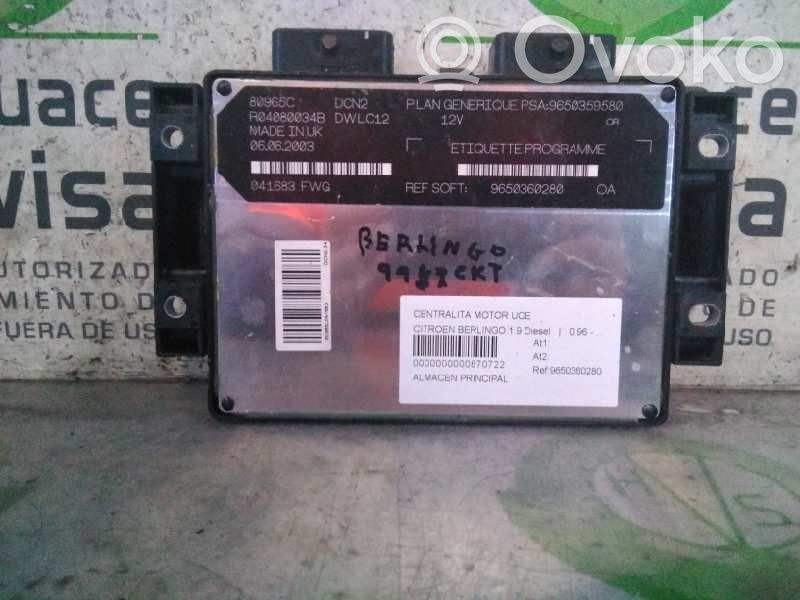 Unidad de control/módulo del motor   9650360280
