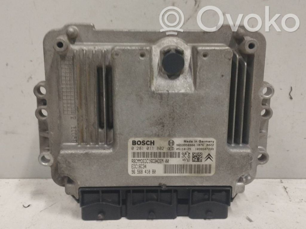 Centralina/modulo del motore   9656841080,0281011802,BOSCH