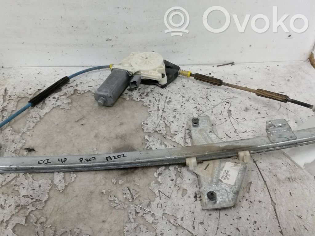 Peugeot 307 Manualny podnośnik szyby drzwi przednich 
