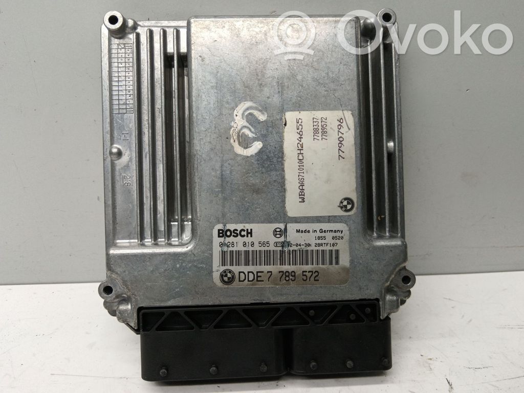 Engine control unit/module   0281010565,DDE7789572,7790796