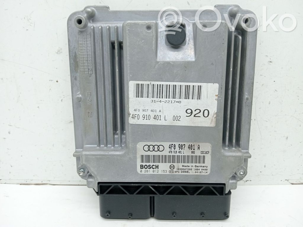 Audi A6 S6 C6 4F Centralina/modulo del motore 