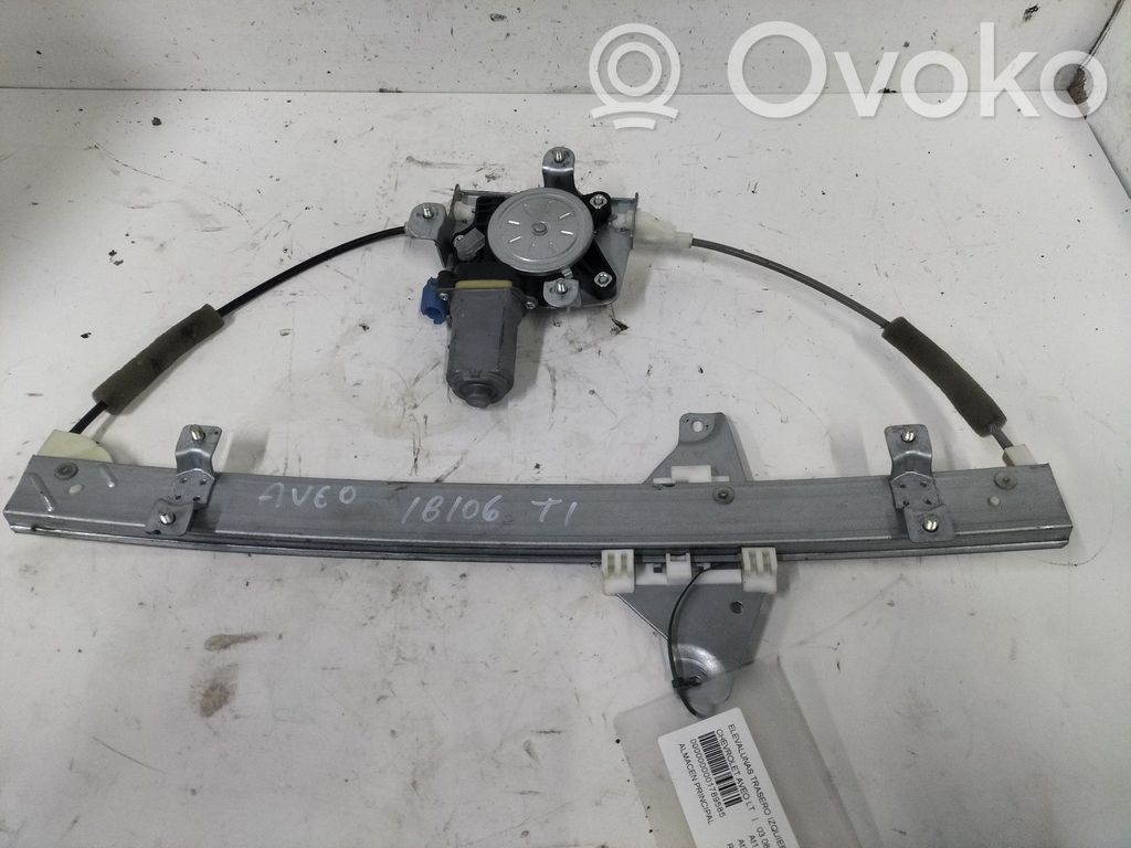 Chevrolet Aveo Mechanizm podnoszenia szyby tylnej bez silnika 