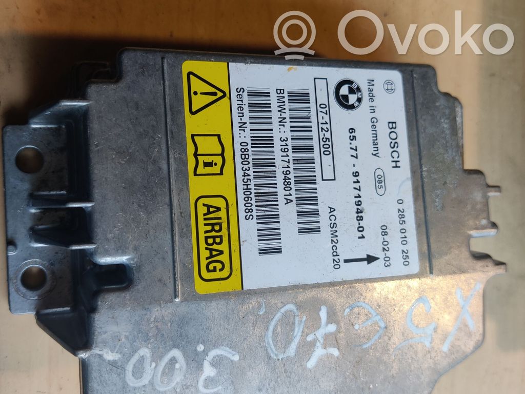 BMW X5 E70 Airbag control unit/module 