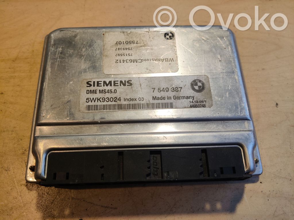 BMW 5 E60 E61 Engine control unit/module 