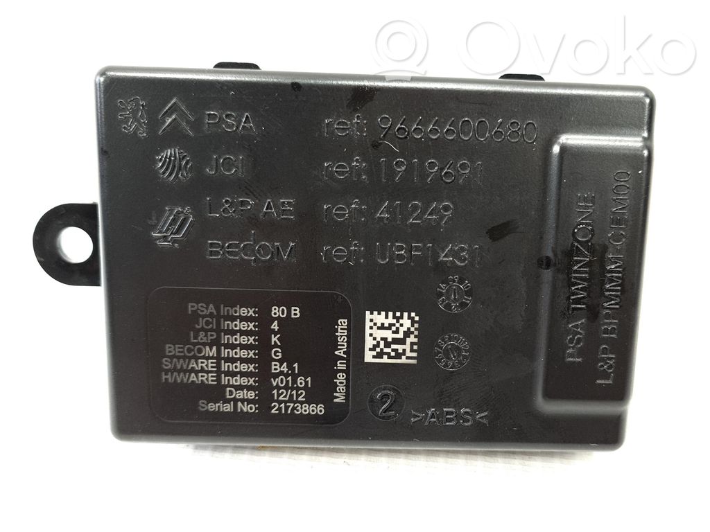 Citroen DS4 Autres unités de commande / modules 