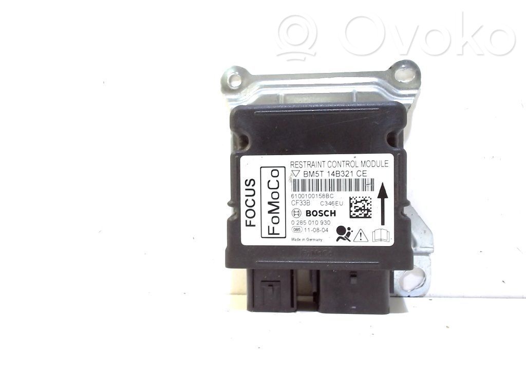 Airbag control unit/module   0285010930,BM5T14B321CE