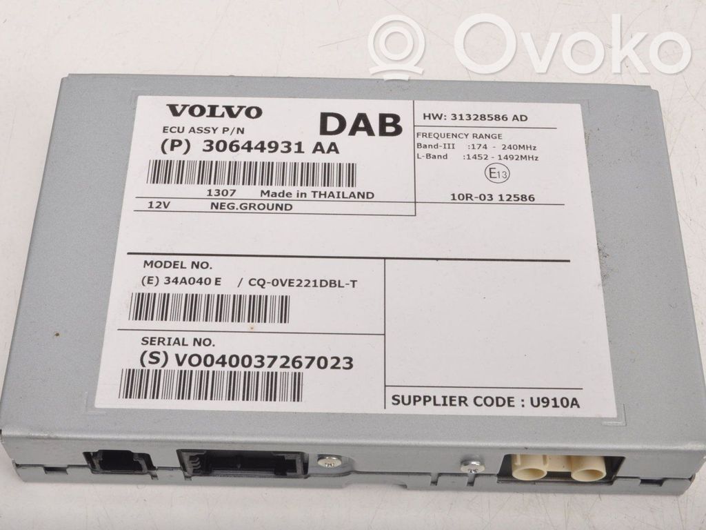 Other control units/modules   30644931AA