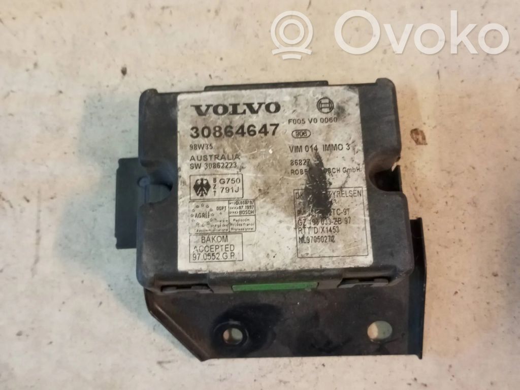 Volvo S40, V40 Imobilaizera vadības bloks 