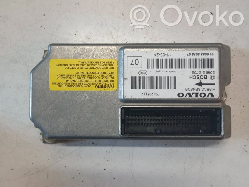 Volvo S60 Airbag control unit/module 