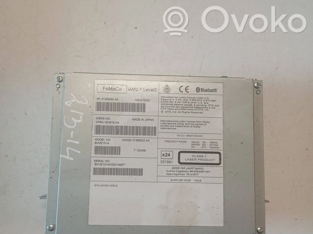 Volvo V60 Panel / Radioodtwarzacz CD/DVD/GPS 