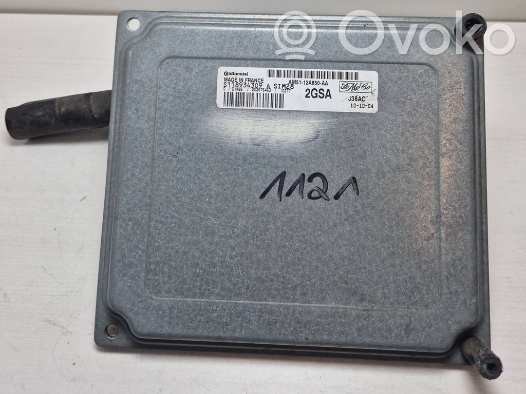Unité de commande, module ECU de moteur   S118934309,AM5112A650AA