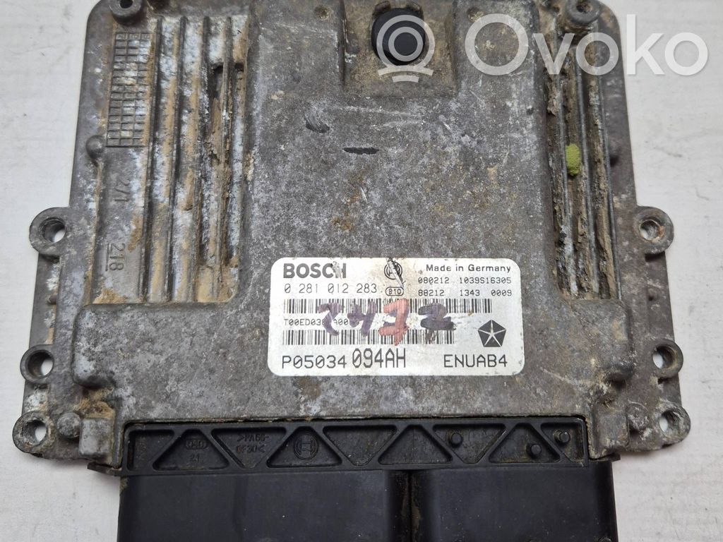 Engine control unit/module   0281012283,1039S16305,P05034094AH