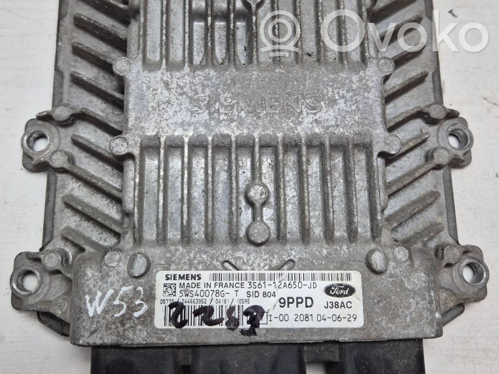 Engine control unit/module   3S6112A650JD,5WS40078G,2081040629,244663952