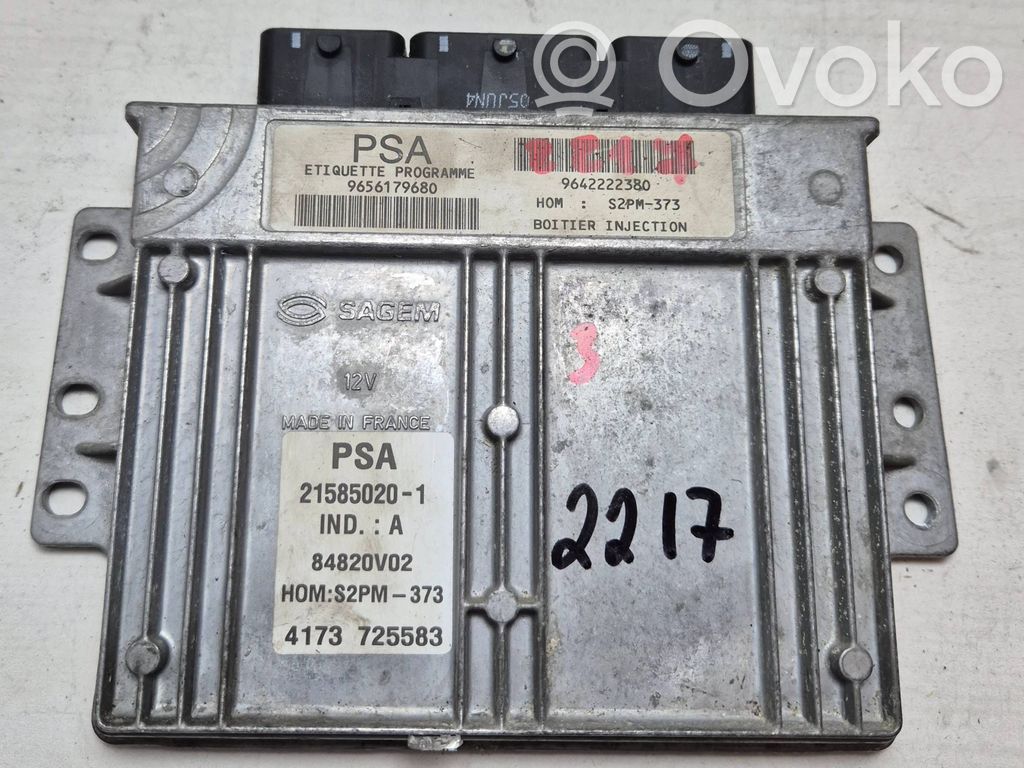 Unidad de control/módulo del motor   9642222380,9656179680