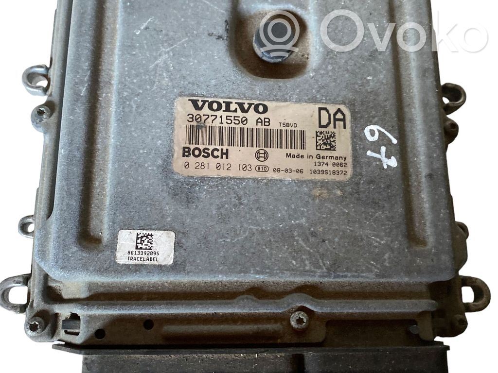 Engine control unit/module   30771550AB,0281012103