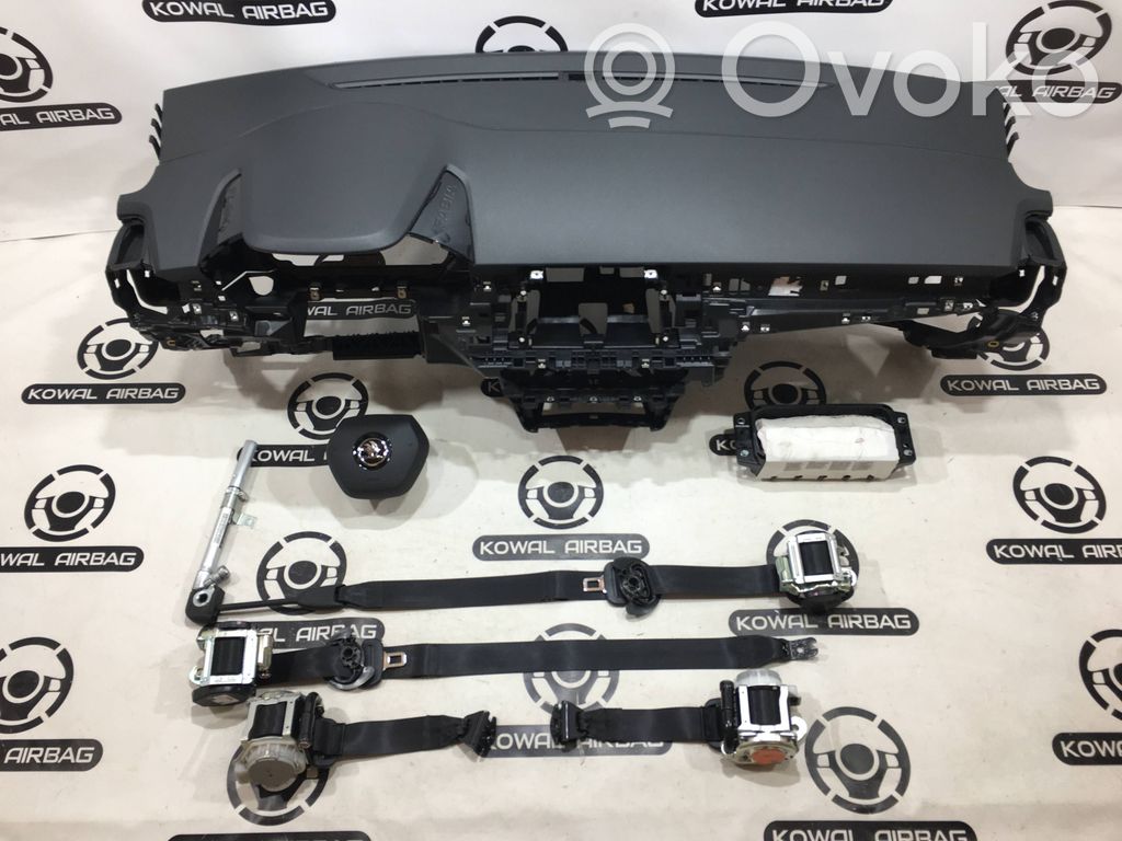 Skoda Fabia Mk4 (6VA) Drošības spilvenu komplekts ar paneli 