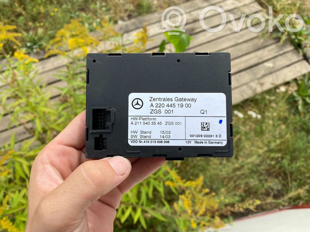 Mercedes-Benz S W220 Módulo de control Gateway 