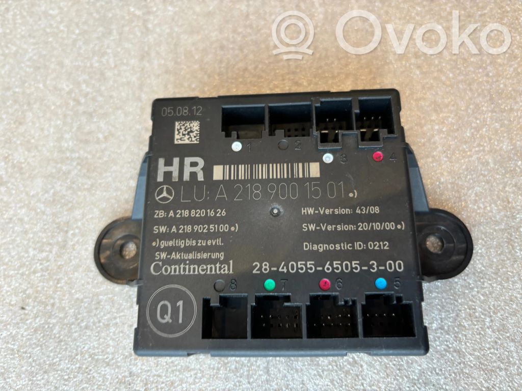 Mercedes-Benz E W212 Unidad de control/módulo de la puerta 