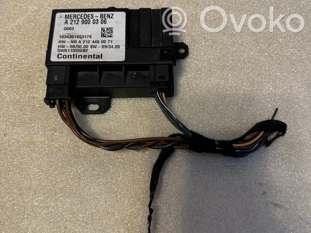Mercedes-Benz E W212 Fuel injection pump control unit/module 