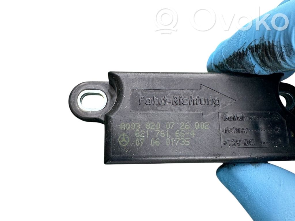 Mercedes-Benz E W211 Airbag deployment crash/impact sensor 