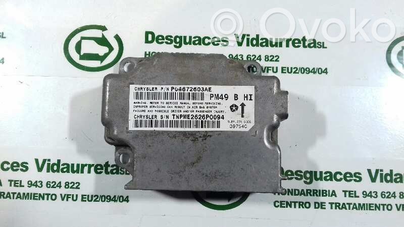 Sterownik / Moduł Airbag   P04672603AE,TNPME2626P0094