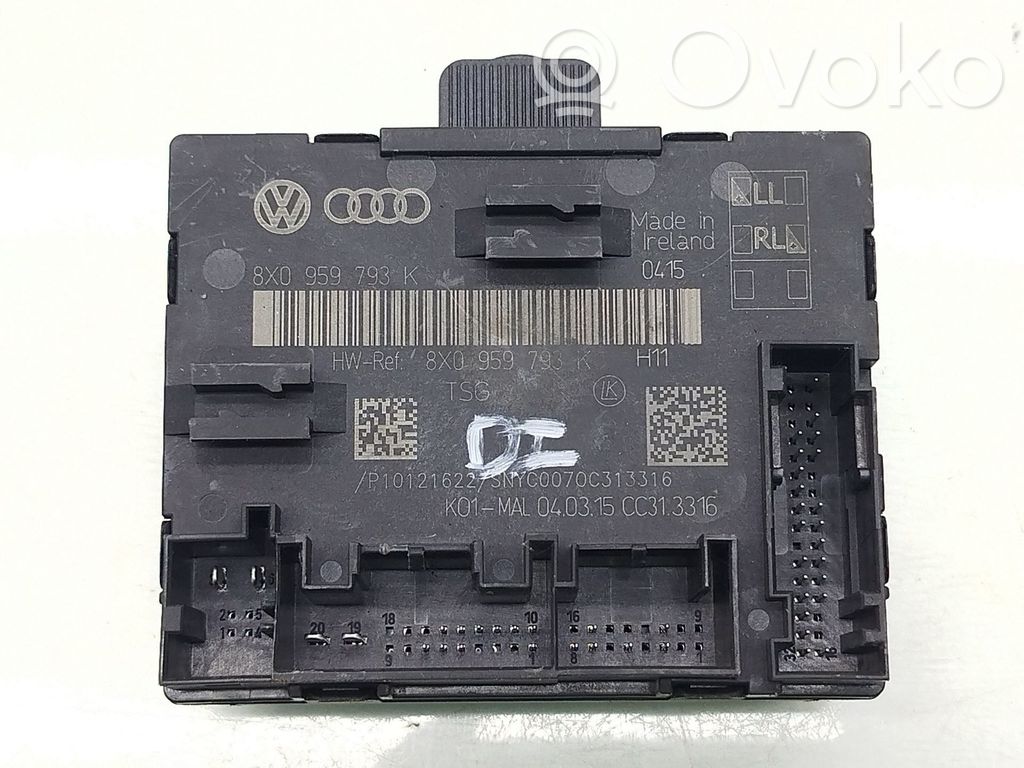 Other control units/modules   8X0959793K
