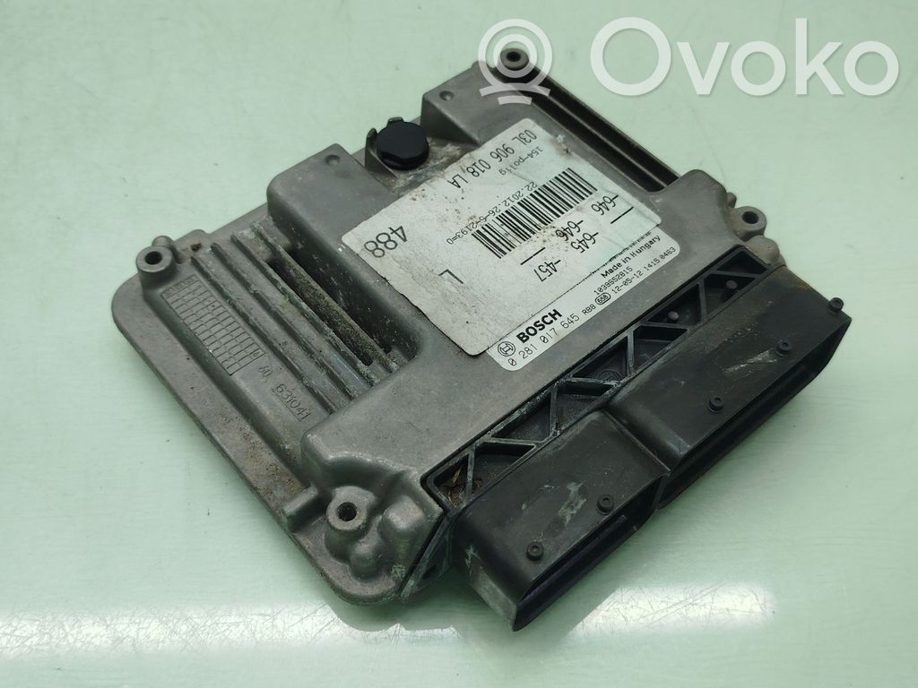 Engine control unit/module ECU   03L906018LA,0281017645,1039S5281514150463