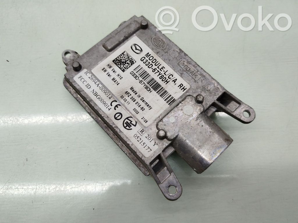 Unité de commande / module Xénon   G33D67Y80H,6PZ00901460