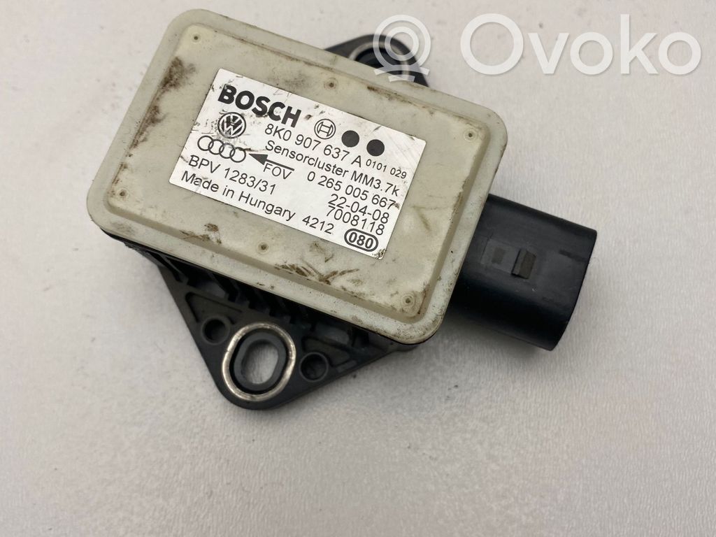 Audi A4 S4 B8 8K ESP (elektroniskās stabilitātes programmas) sensors (paātrinājuma sensors) 