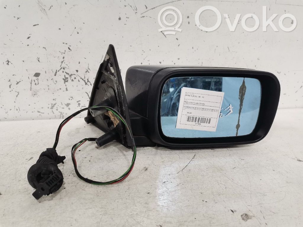 Front door electric wing mirror   51168203742,E10117352,E10117353