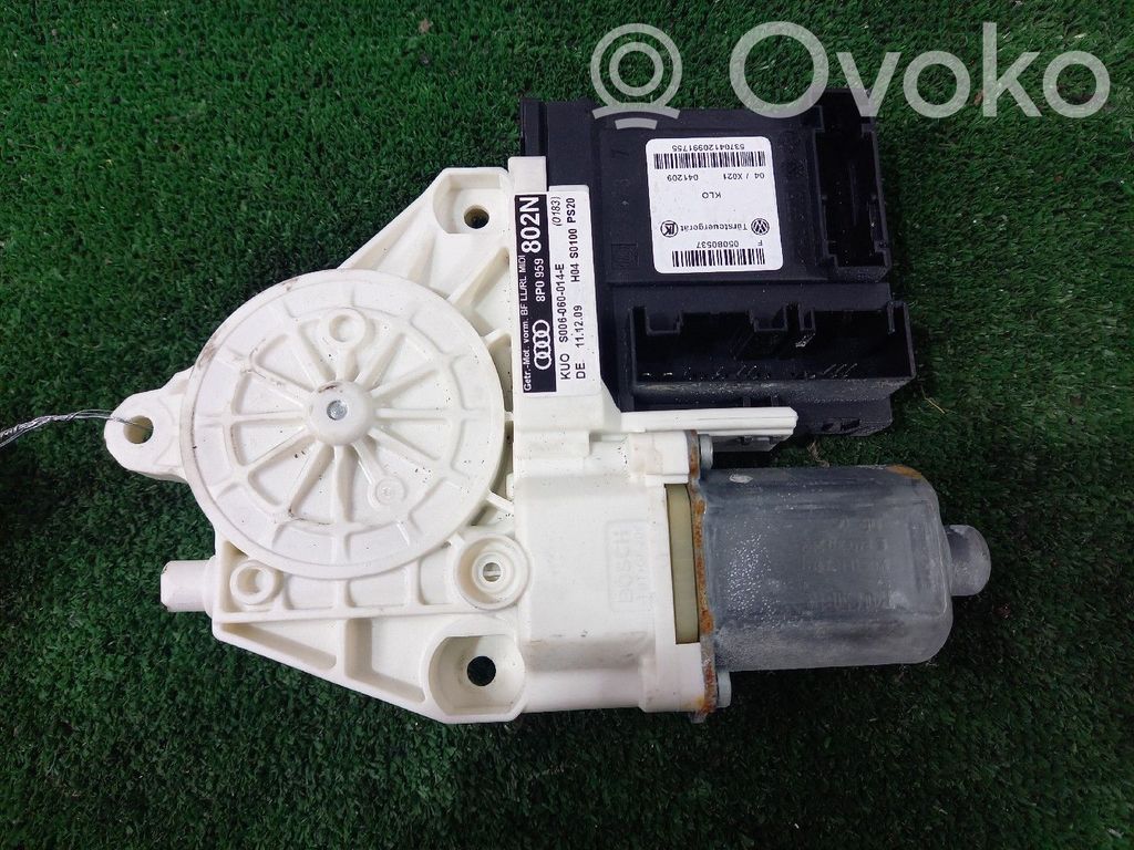 Audi A3 S3 8P Moteur de lève-vitre de porte avant 