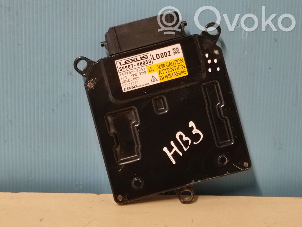 Lexus RX 450H Módulo de control de balasto LED 
