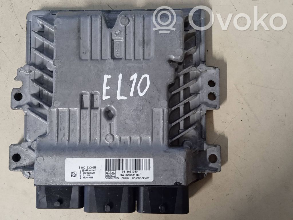 Peugeot 508 Engine control unit/module 
