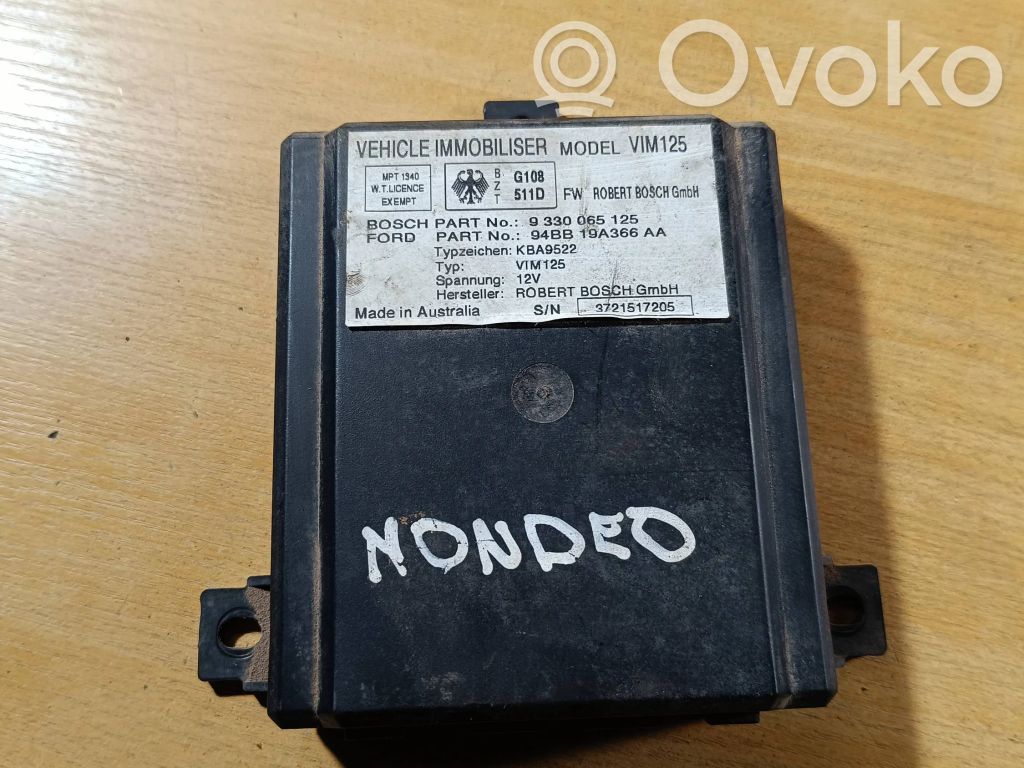 Ford Mondeo MK I Immobilizer control unit/module 