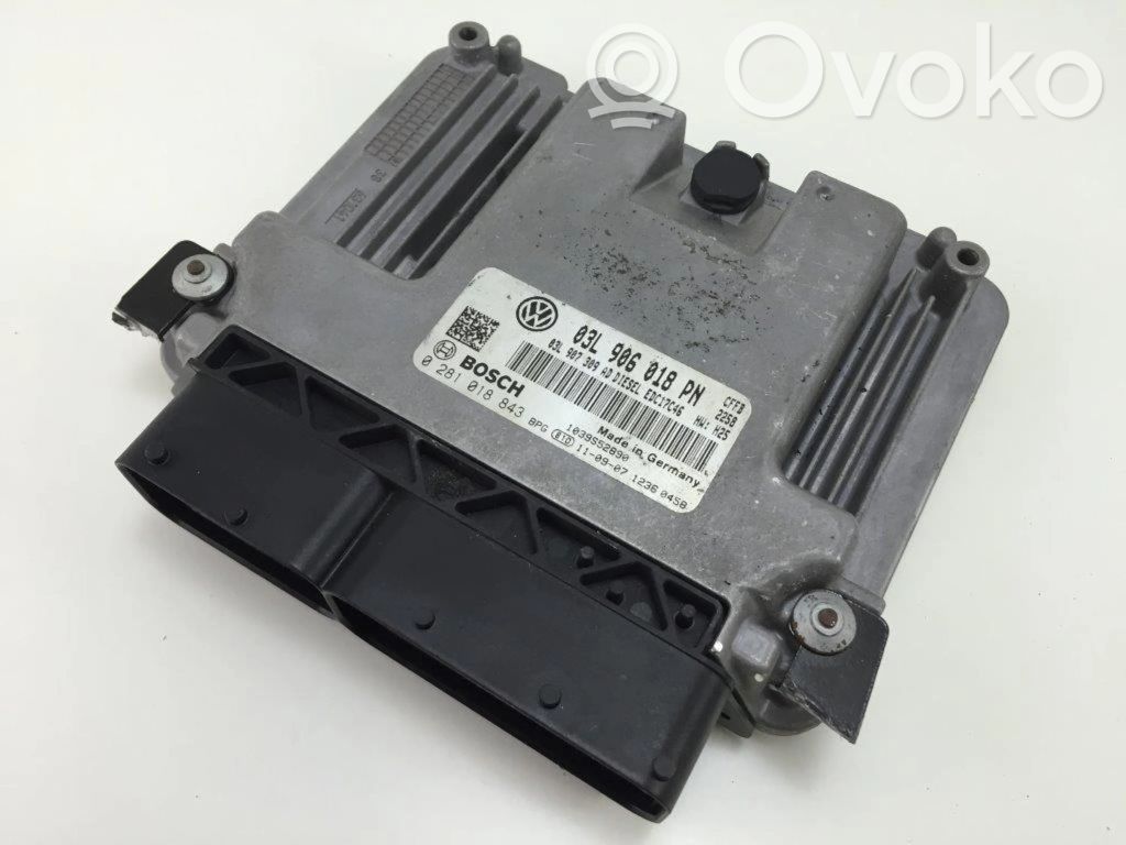 Engine control unit/module   0281018843,03L906018PN