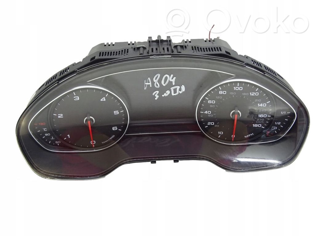 Audi A8 S8 D4 4H Speedometer (instrument cluster) 