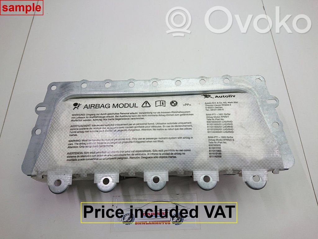 BMW 5 GT F07 Poduszki powietrzne Airbag / Komplet 