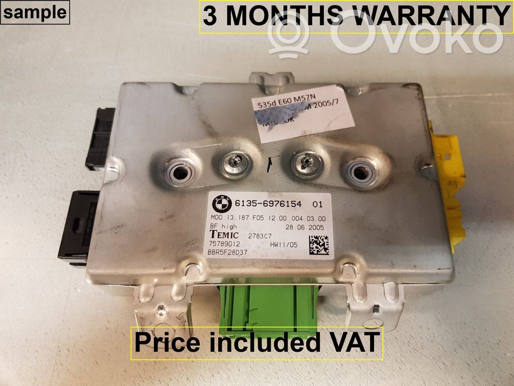Unité de commande module de porte   61359110846,9110846,61356976154,6933484,6941430,6944501,6945147,6948690,6952984,6957760,6963014,6976154,9110846