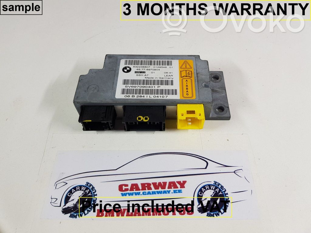 Airbag control unit/module   65776970904,6970904,0413726,0153413,0393602,0407284,0412293,6970904