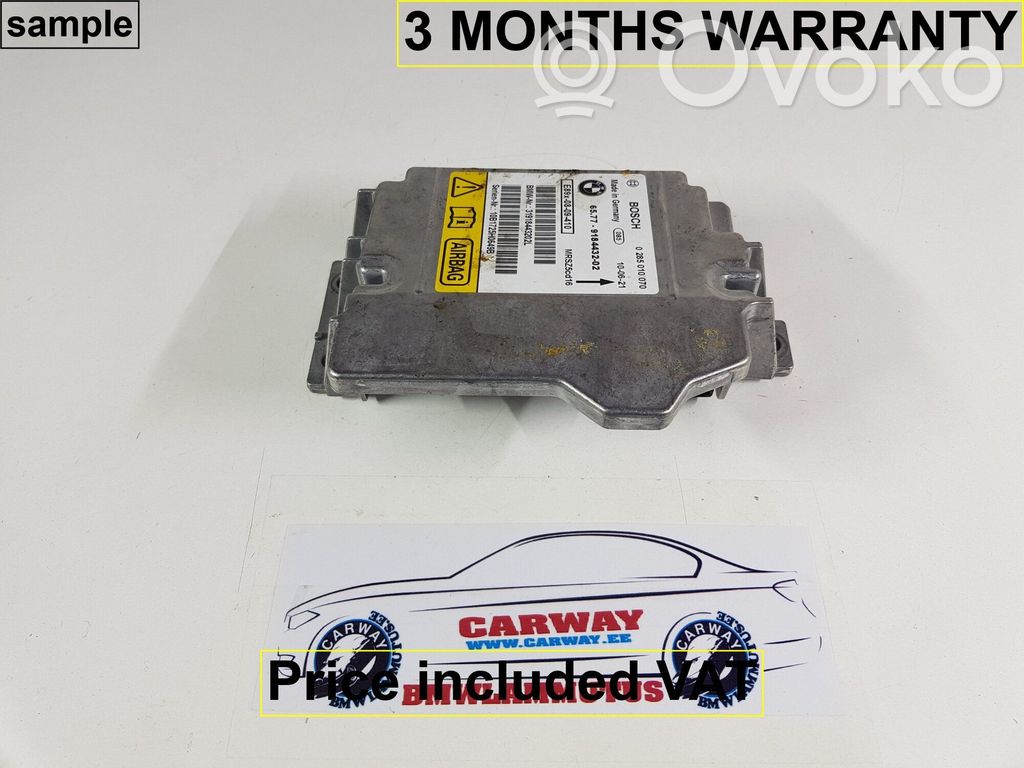 Unidad de control/módulo del Airbag   65779184432,9184432,9166057,0391034,0392849,0393660,0394017,0395753,0395852,0396717,0398810,0410801,0412995,0414644,9119058,9122500,9125224,9134280,9184432