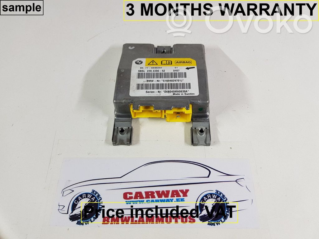 BMW 5 E60 E61 Unitate/modul de comandă airbaguri 