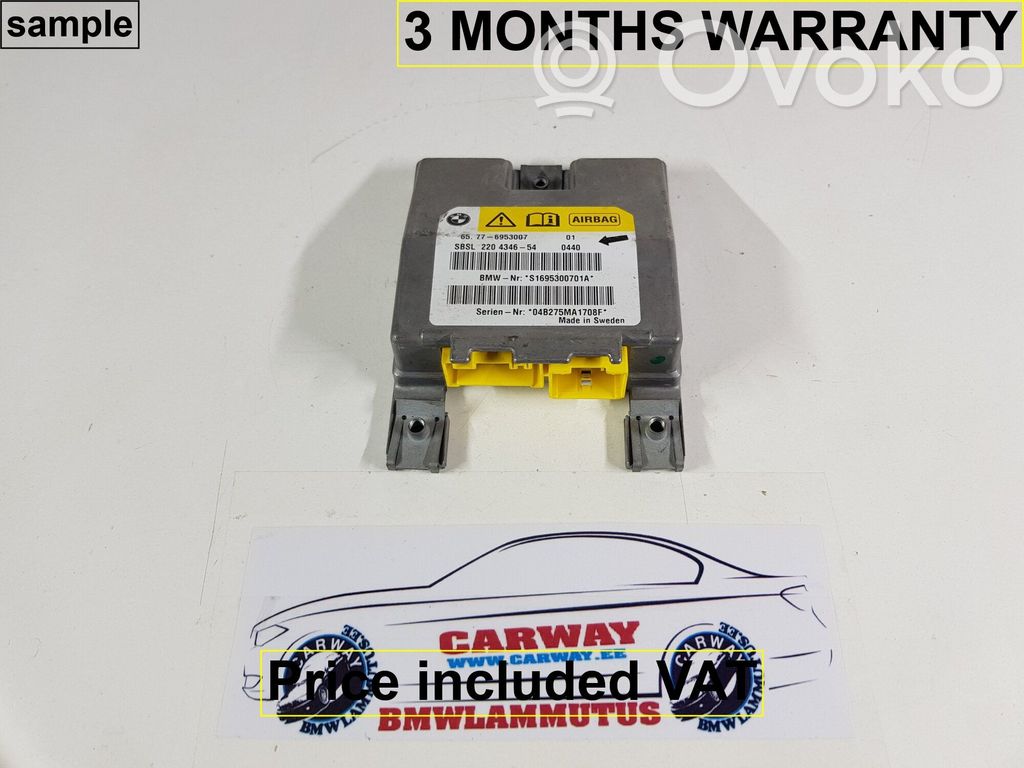 Airbag control unit/module   65776953007,6953007,6940297,6936029,6936183,6937695,6939737,6942099,6945155,6953007,6962885,6974364