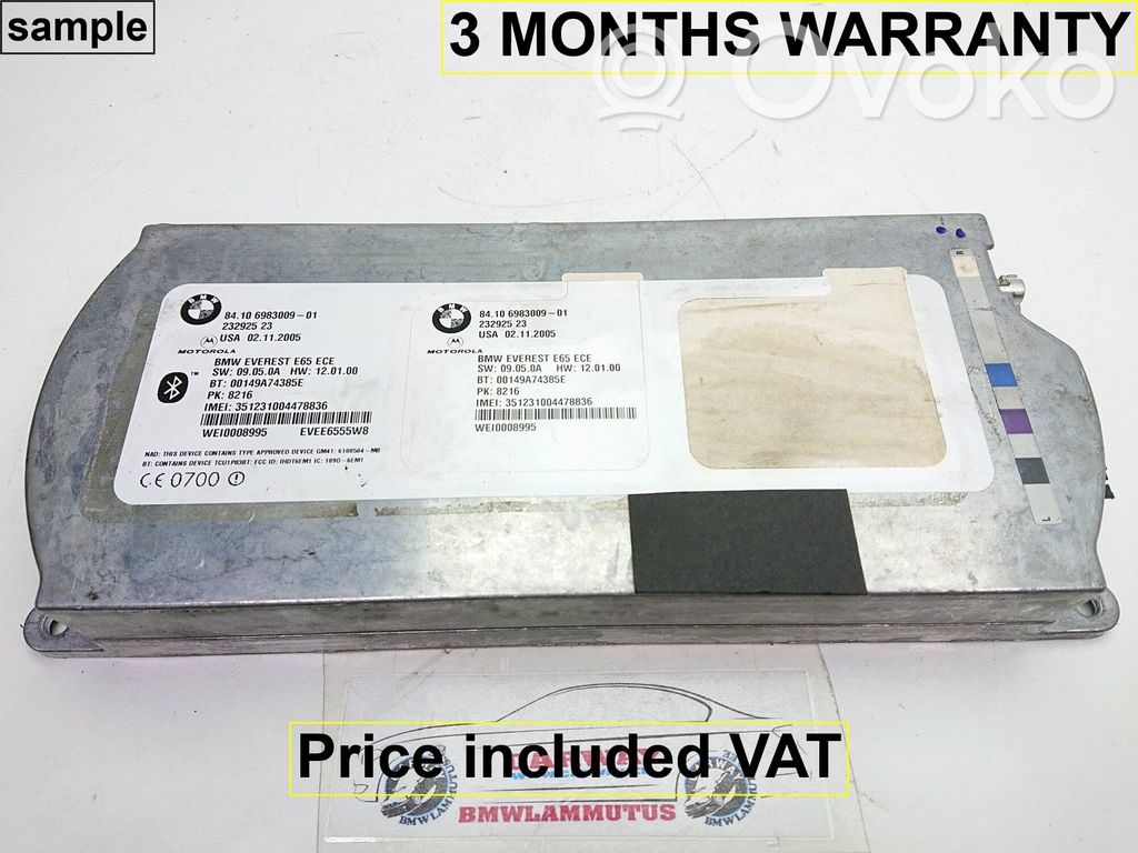 BMW 5 E60 E61 Bluetooth control unit module 
