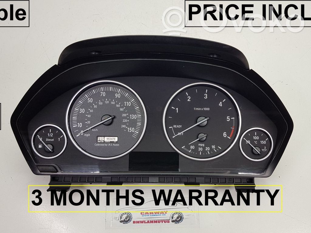 BMW 3 F30 F35 F31 Vitezometru (grup de instrumente) 