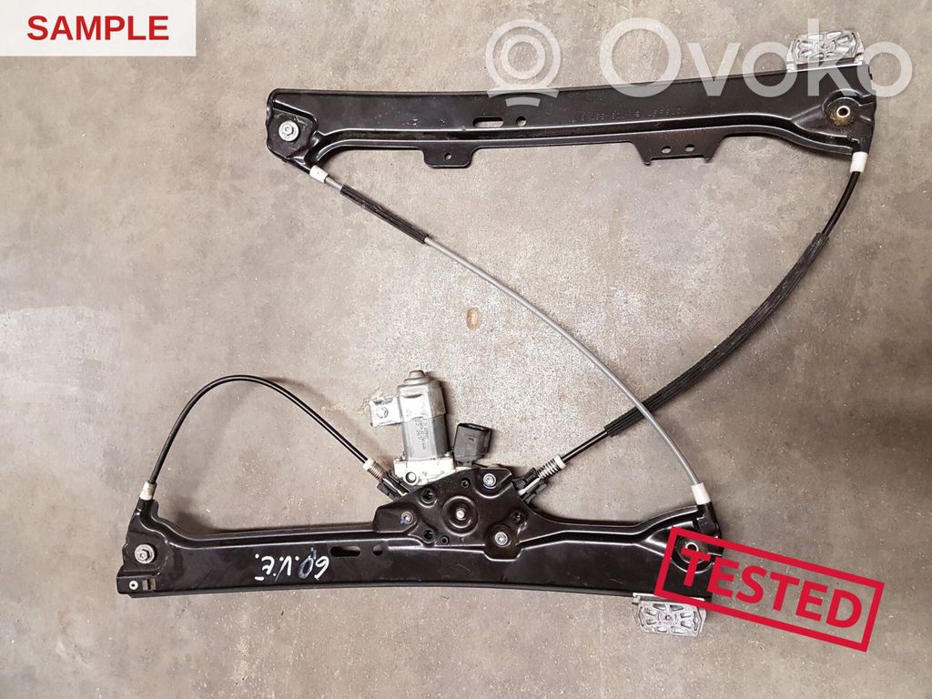 BMW 5 E60 E61 Priekinio el. Lango pakėlimo mechanizmo komplektas 