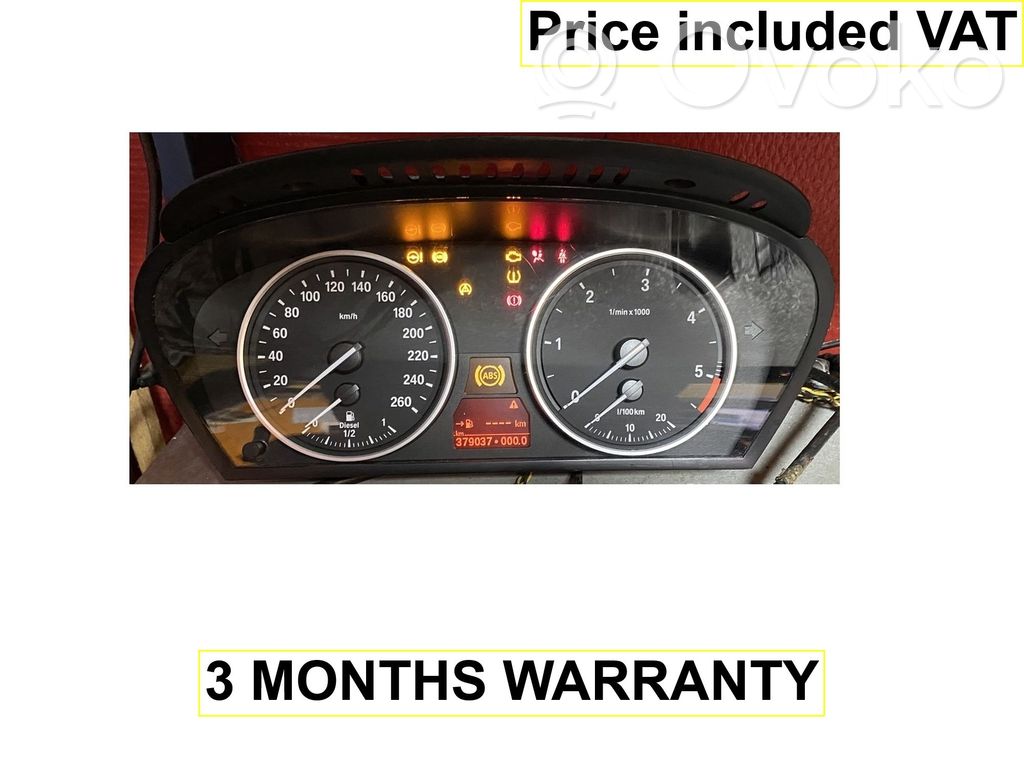 BMW 5 E60 E61 Speedometer (instrument cluster) 