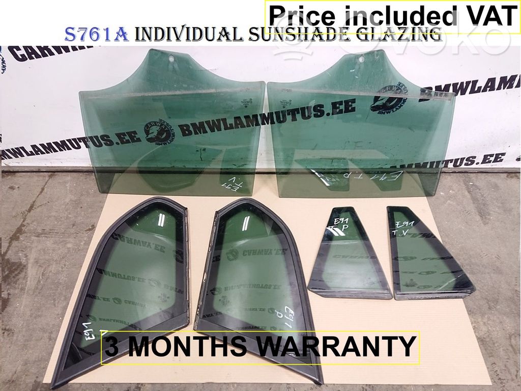 BMW 3 E90 E91 Side middle window/glass 