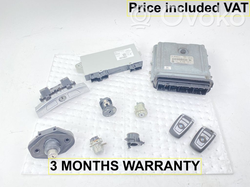 BMW 5 F10 F11 Kit centralina motore ECU e serratura 