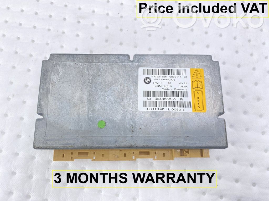BMW 5 E60 E61 Airbag control unit/module 