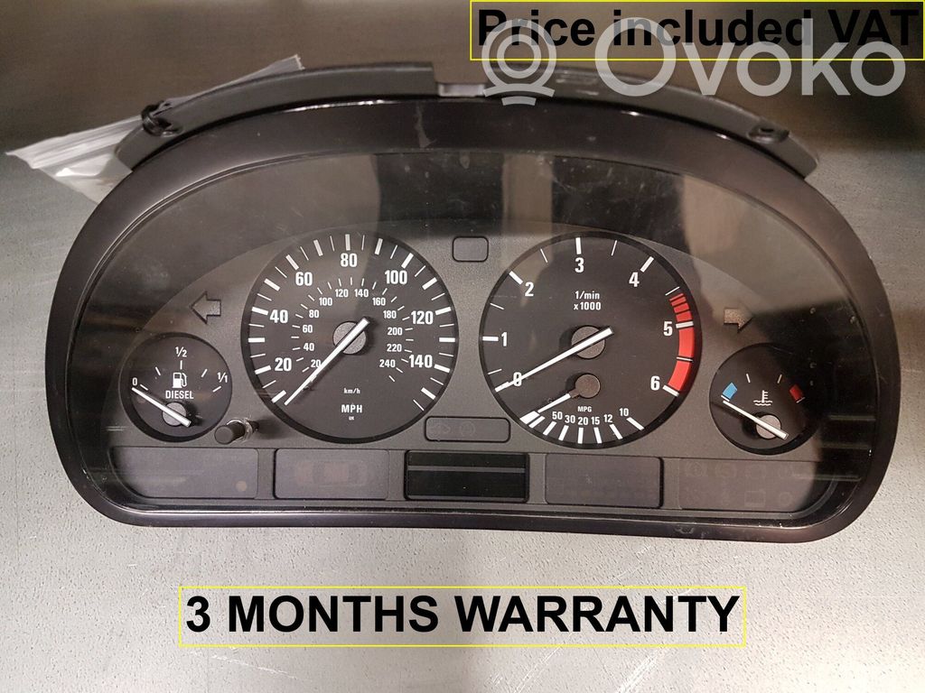 BMW 5 E39 Speedometer (instrument cluster) 